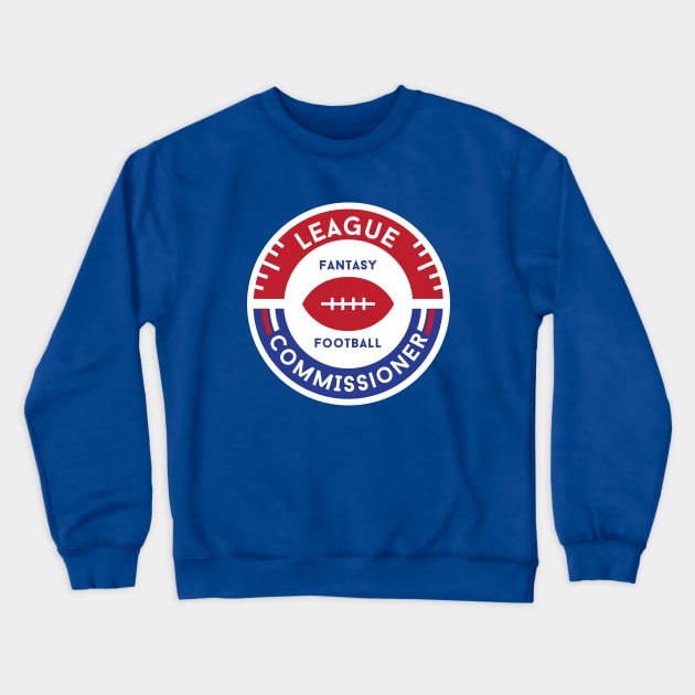 Fantasy Football League Commissioner Crewneck Sweatshirt by PodDesignShop